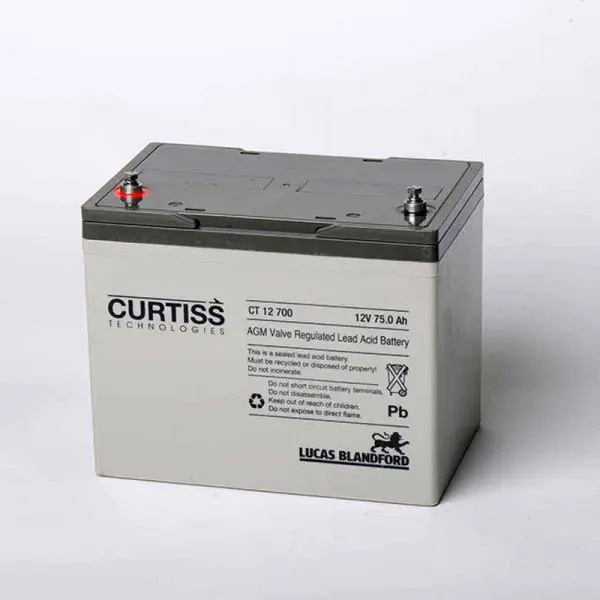 BATERIA ESTACIONARIA AGM CURTIS 12V 75Ah